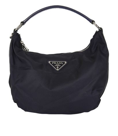 Prada Nylon Hobo Bag, front view